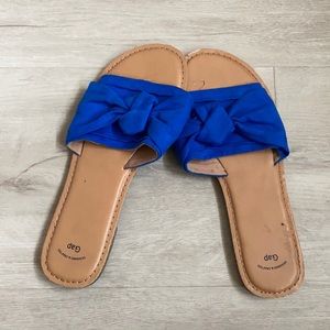 Blue sandals